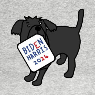 Dog with Biden Harris 2024 Sign T-Shirt